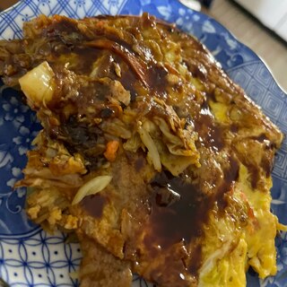 お好み焼き風キャベツ焼き